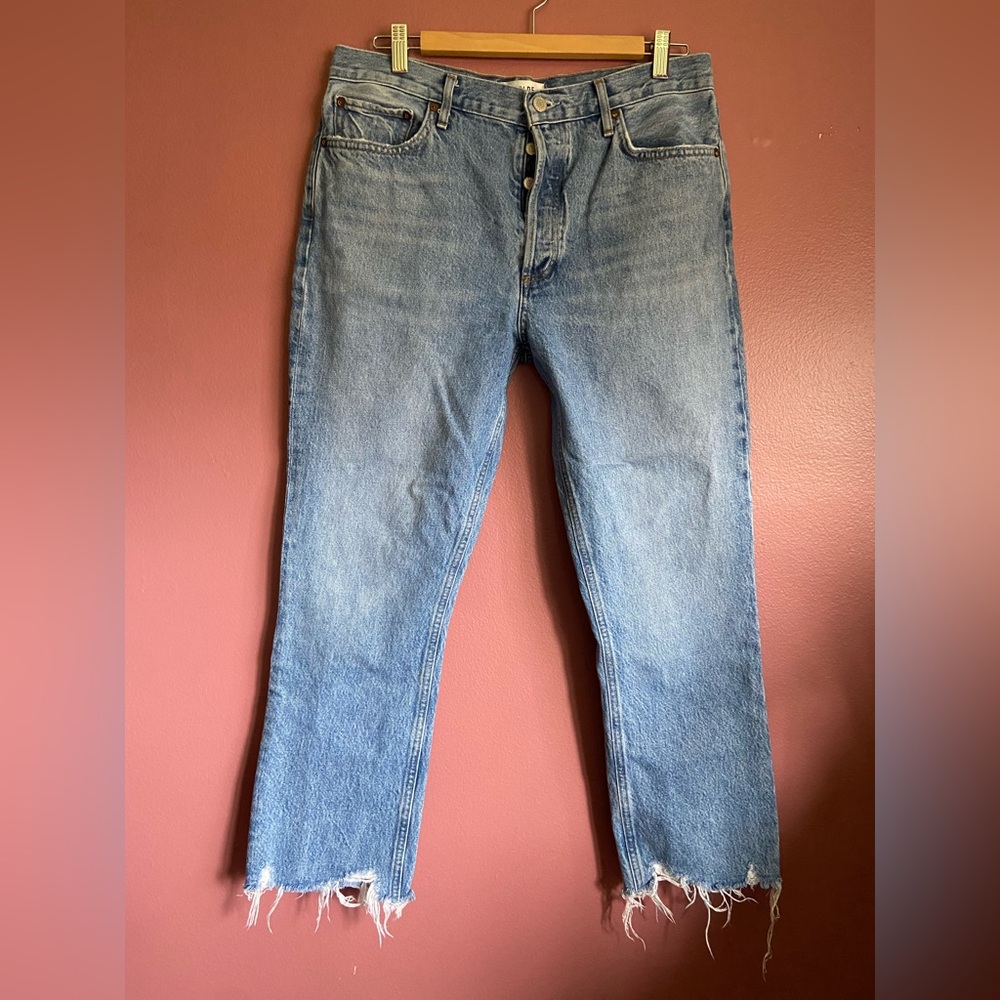Agolde Classic Blue Distressed Women's Jeans